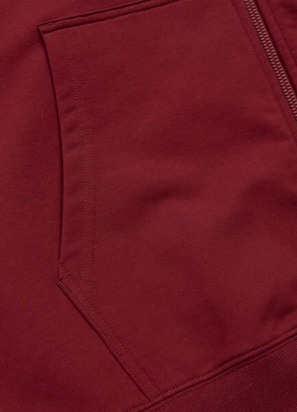 PIT BULL TAPE NUGGET zip-up hoodie - burgundy