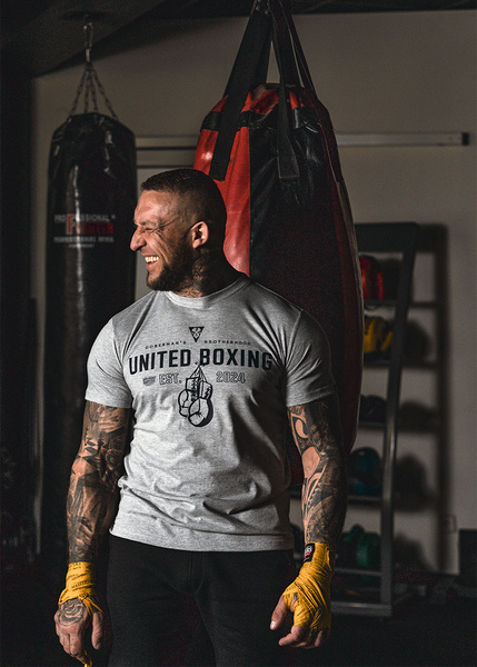 Koszulka T-shirt Dobermans Aggressive "United Boxing" TS337 - czarna