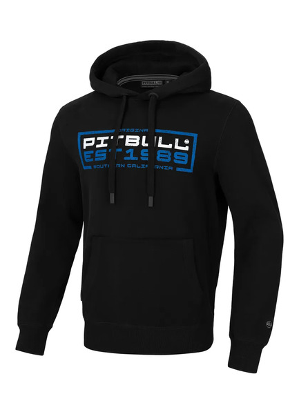 Men&#39;s hoodie PIT BULL &quot;IN BLUE&quot; - black