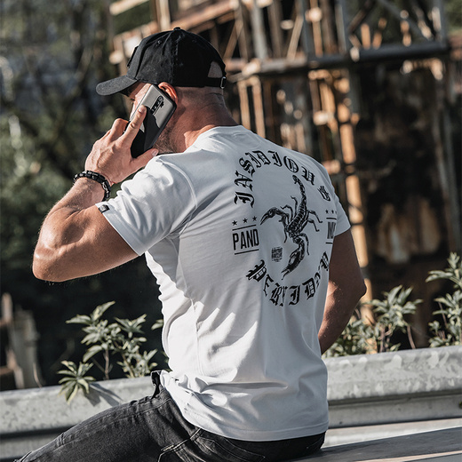 T-shirt Dobermans Aggressive &quot;INSIDIOUS&quot; TS297H - beige