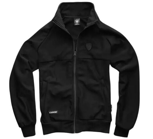 UltraPatriot Stand-up Collar Zip-Up Sweatshirt - Black