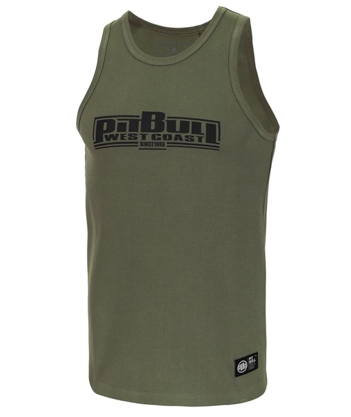 Men&#39;s Pit Bull Rib Classic Boxing Tank Top - olive