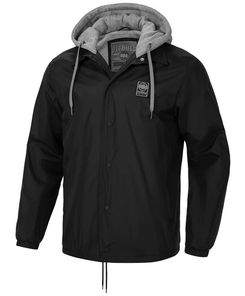 Pit Bull Donaker men&#39;s transitional jacket with hood - black 