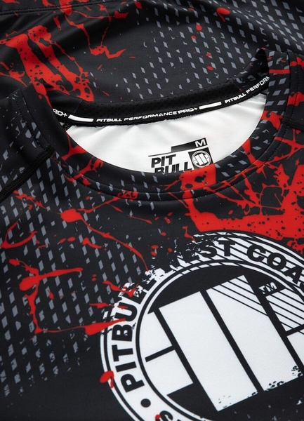 Rashguard PIT BULL shortsleeve Performance "Blood Dog II"