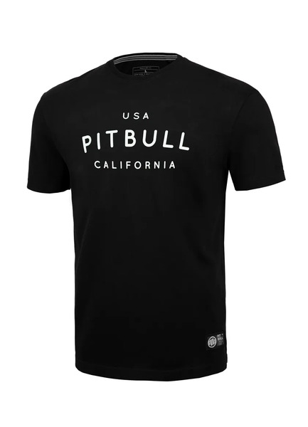 Pit Bull Garment Washed USA California men&#39;s T-shirt - black