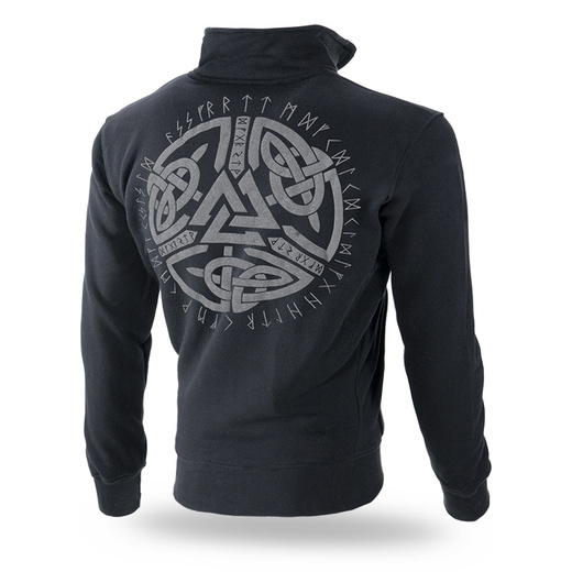 Dobermans Aggressive &quot;North Valknut BCZ324&quot; zip-up sweatshirt - black