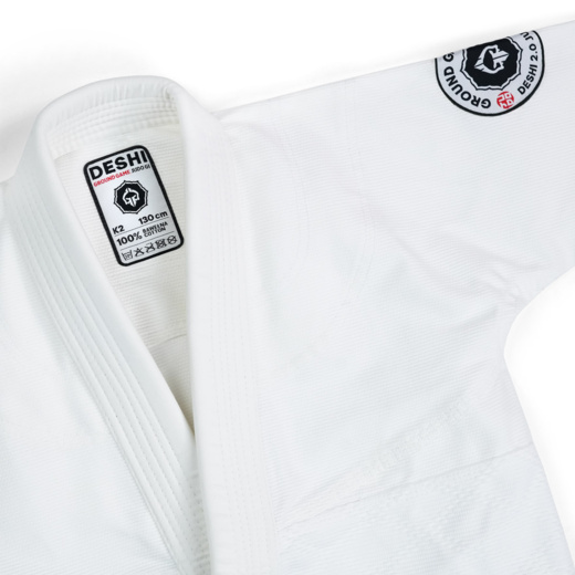 Kimono dla dzieci JUDO Ground Game GI "DESHI 2.0" - biały