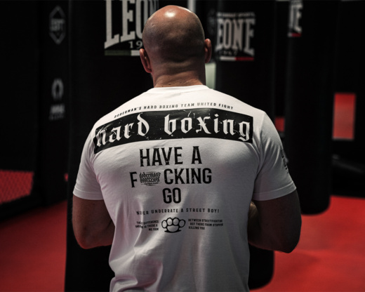 Koszulka T-shirt Dobermans Aggressive "HARD BOXING TS315F" - brązowa