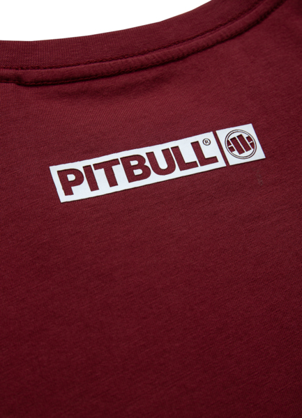 T-shirt PIT BULL &quot;Hilltop&quot; &#39;22 - burgundy