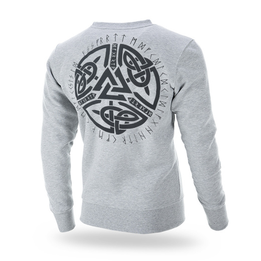 Dobermans Aggressive sweatshirt &quot;CLASSIC NORTH VALKNUT&quot; BC324 - gray