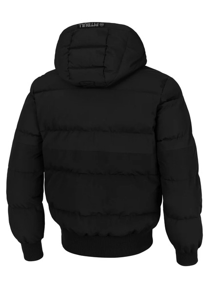 PIT BULL PATTON Men&#39;s Hooded Winter Jacket - Black