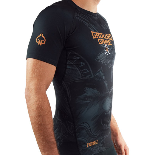 Rashguard Ground Game "Ragnarok" - czarny