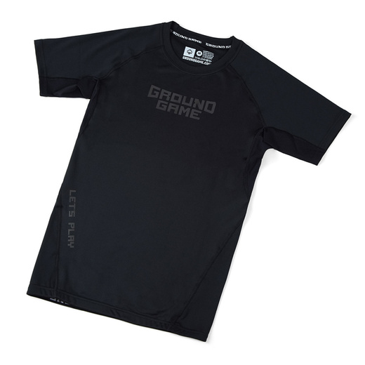 Rashguard Shortsleeve Ground Game ATHLETIC SHADOW BLACK  - czarny