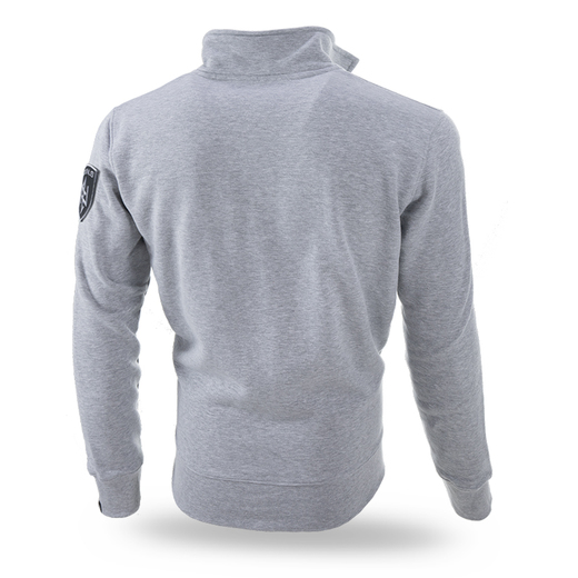 Dobermans Aggressive zipped sweatshirt &quot;OFNS SHIELD BCZ259&quot; - gray