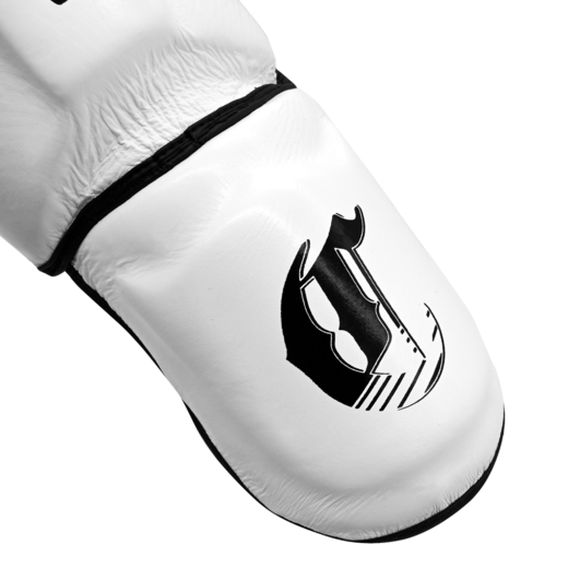 Leather shin and foot protectors Cohortes &quot;Magna Armis&quot; - white