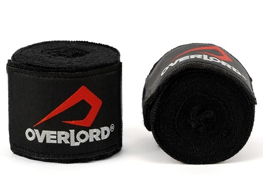 Boxing bandage wraps 4.5 m Overlord - black