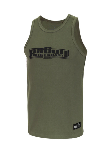 Men&#39;s Pit Bull Rib Classic Boxing Tank Top - olive