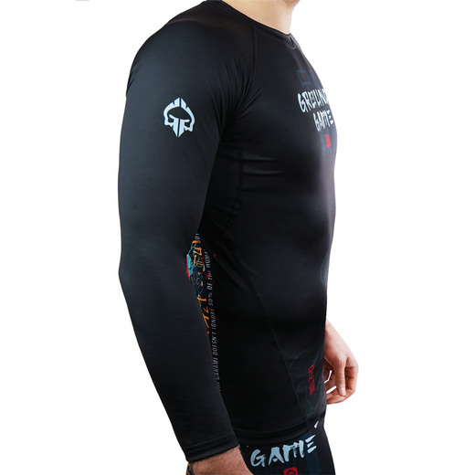 Rashguard Ground Game ASHI GARAMI długi rękaw - czarny