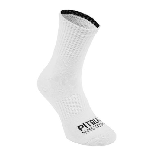 Thick PIT BULL &quot;Highankle&quot; TNT Thick socks 3 pack - white