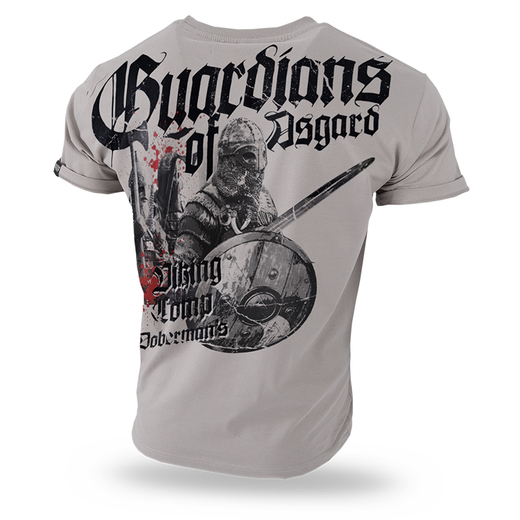 Koszulka T-shirt Dobermans Aggressive "Guardians of Asgard  TS197" - beżowa