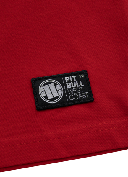 T-shirt PIT BULL &quot;Small Logo &#39;21&quot; - red