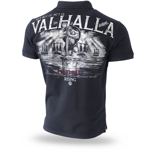 Polo Shirt Dobermans Aggressive &quot;VALHALLA TSP204&quot; - black