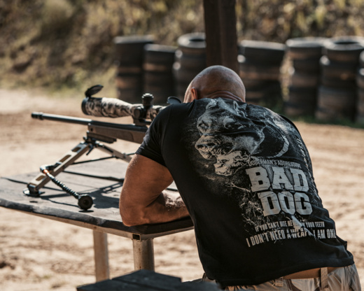 Koszulka T-shirt Dobermans Aggressive "Bad Dog TS310" - grafitowa