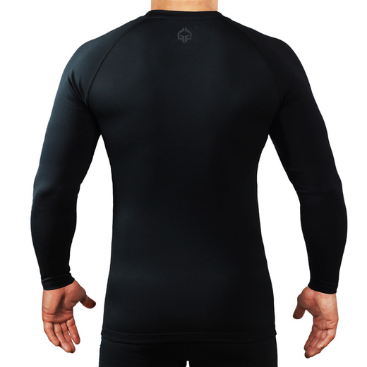 Rashguard Ground Game ATHLETIC BLACK SHADOW długi rękaw - czarny