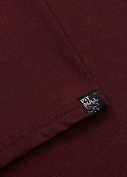 PIT BULL Small Logo 170 T-shirt - Burgundy