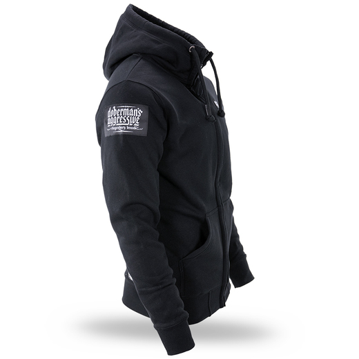 Dobermans Aggressive Zip Hoodie &quot;Aggressive BZ236&quot; - black