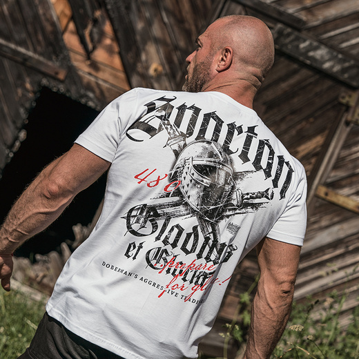 Koszulka T-shirt Dobermans Aggressive "Gladius TS302" - grafitowa