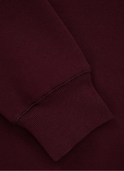 PIT BULL &quot;Small Logo&quot; Men&#39;s Classic Sweatshirt - Burgundy