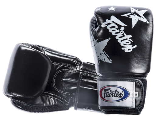 RĘKAWICE BOKSERSKIE FAIRTEX BGV1-N (black/white/black) "Nation Print" "K"