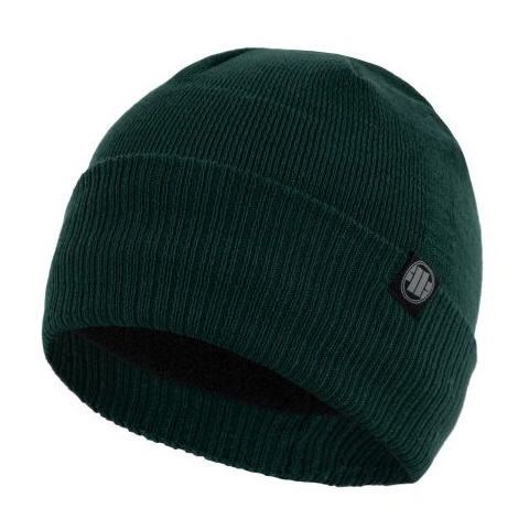 PIT BULL winter hat &quot;Small Logo &#39;21&quot; - green