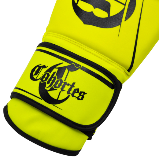 Cohortes &quot;NEON YELLOW&quot; leather boxing gloves - yellow