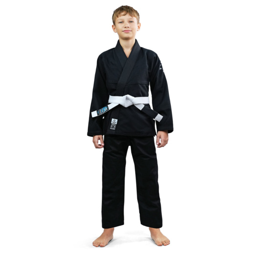 BJJ Ground Game GI &quot;SPARTAN&quot; Kids Kimono - Black