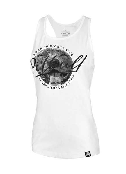 Women&#39;s tank top PIT BULL &quot;PREETY&quot; - white