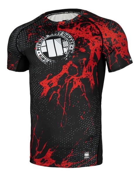 Rashguard PIT BULL shortsleeve Performance "Blood Dog II"