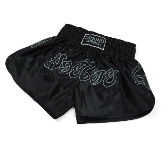 Spodenki Ground Game Muay Thai "SHADOW" - czarny