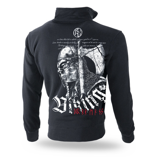 Dobermans Aggressive zip-up sweatshirt &quot;VIKING BCZ126&quot; - black