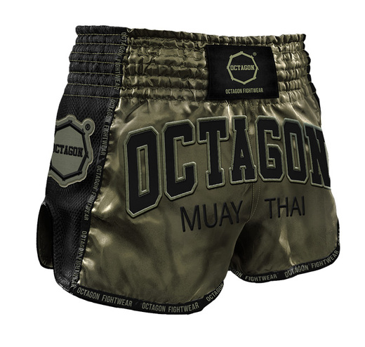 Spodenki Muay Thai Octagon - ciemno zielone