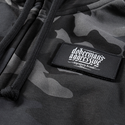 Dobermans Aggressive zip-up hoodie &quot;Classic BZK311&quot; - camo