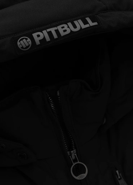 PIT BULL PATTON Men&#39;s Hooded Winter Jacket - Black