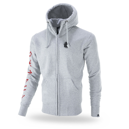 Dobermans Aggressive &quot;Asgard Defense Legion BZ288&quot; zip-up sweatshirt - gray