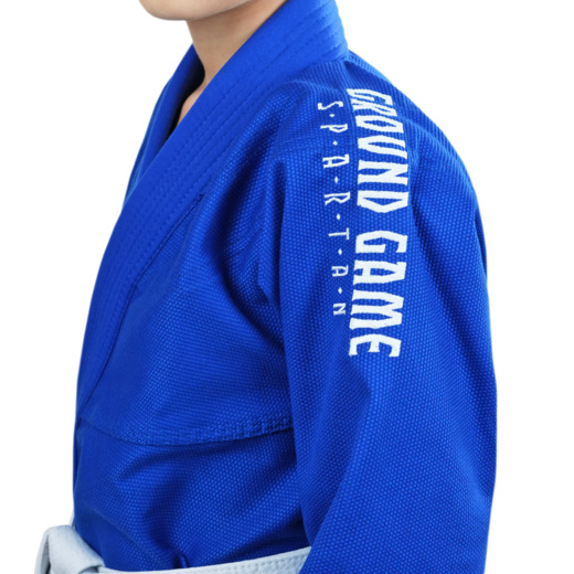 Kimono dla dzieci BJJ Ground Game GI "SPARTAN" - niebieskie