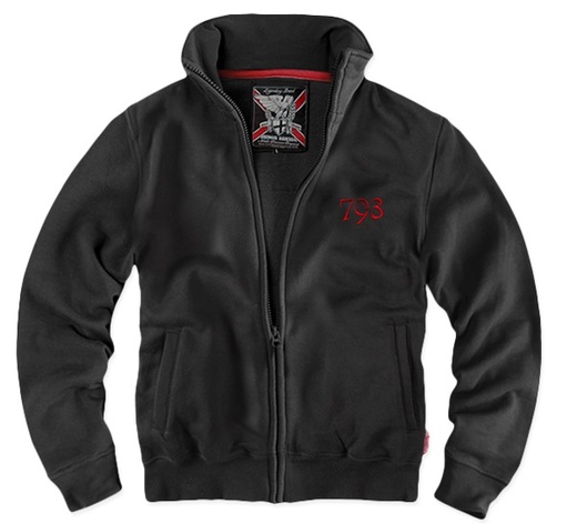 Dobermans Aggressive &quot;Viking BCZ126&quot; zipped sweatshirt - black