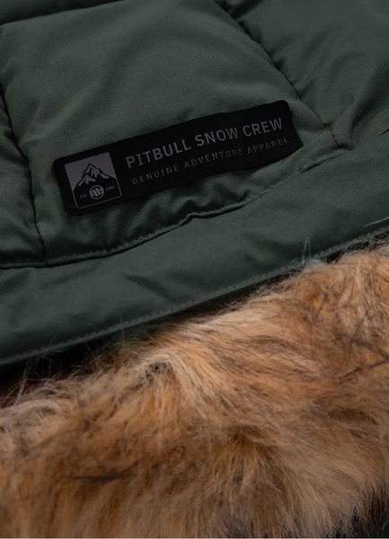 PIT BULL &quot;BURNT&quot; quilted winter jacket with hood - olive