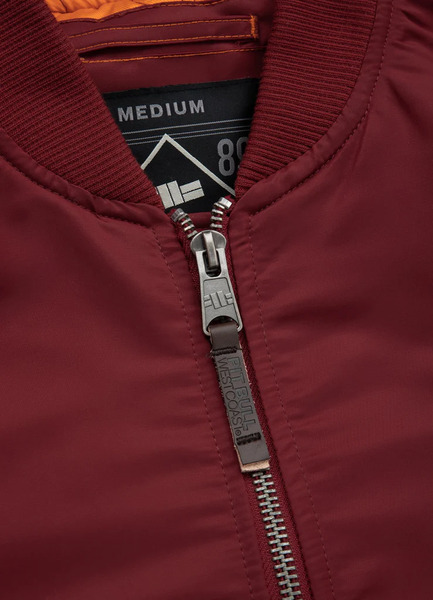 PIT BULL spring jacket &quot;MA-1&quot; - burgundy