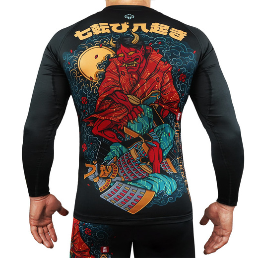 Rashguard Ground Game ASHI GARAMI długi rękaw - czarny