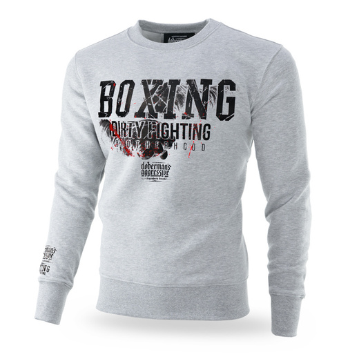 Bluza Dobermans Aggressive "CLASSIC DIRTY FIGHTING " BC270 - szara